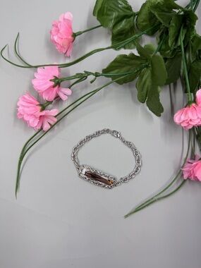 Speidel Signed Vintage Silver Engravable ID Bracelet